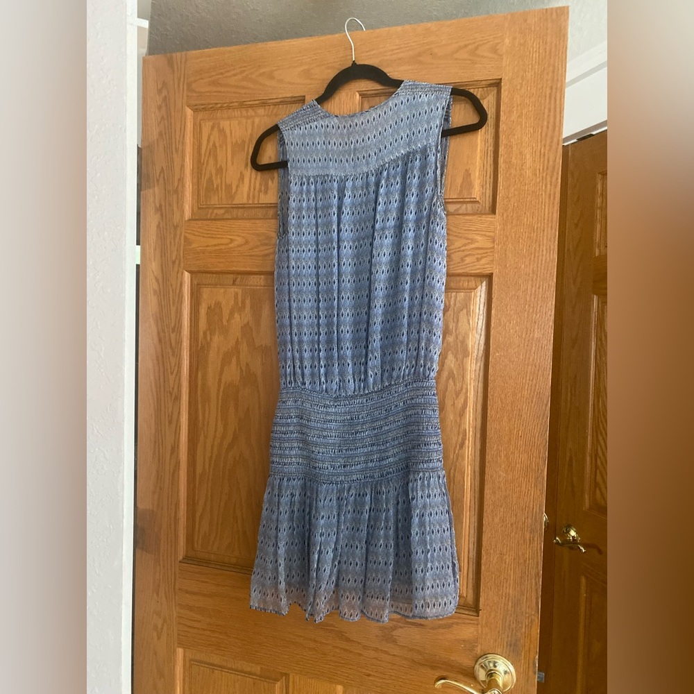 Ulla Johnson Printed Blue Silk Melilla Dress Sz 2 - Picture 4 of 5